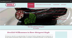 Desktop Screenshot of metzgerei-siegle.de